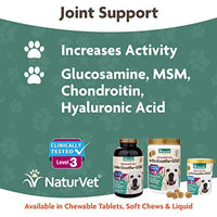NaturVet ArthriSoothe-Gold Level 3 Advanced Joint Care for Dogs  Soft Chew Dog Supplement with Glucosamine, MSM, Chondroitin & Hyaluronic Acid  Wheat-Free Pet Supplements  70 Ct.