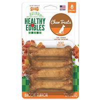 
              Nylabone Healthy Edibles All-Natural Long Lasting Bacon Flavor Chew Treats 8 count Petite - Up to 15 lbs.
            