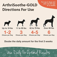 NaturVet ArthriSoothe-Gold Level 3 Advanced Joint Care for Dogs  Soft Chew Dog Supplement with Glucosamine, MSM, Chondroitin & Hyaluronic Acid  Wheat-Free Pet Supplements  70 Ct.
