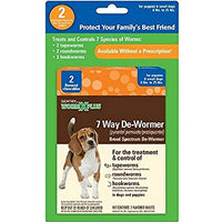 SENTRY HC WormX Plus 7 Way De-Wormer For Small Dog, 2 Chewable Tablets