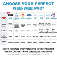 Four Paws Wee Wee Absorbent Pads for Dogs Standard 150 Count