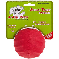 
              Jolly Pets Tuff Tosser Bouncing Ball Tog Toy/Treat Holder, 3 Inches, Red
            