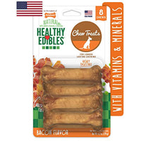 
              Nylabone Healthy Edibles All-Natural Long Lasting Bacon Flavor Chew Treats 8 count Petite - Up to 15 lbs.
            