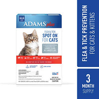 Adams Plus Flea & Tick Spot On for Cats & Kittens Over 2.5 lbs but Under 5 lbs