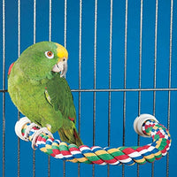JW Pet Comfy Perch For Birds Flexible Multi-color Rope. 28" L
