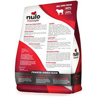 Nulo Freeze Dried Raw Dog Food For All Ages & Breeds: Natural Grain Free Formula With Ganedenbc30 Probiotics For Digestive & Immune Health - Lamb Recipe With Raspberries - 13 Oz Bag
