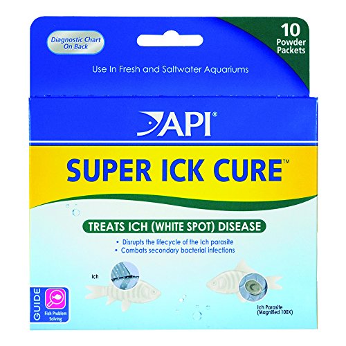 API SUPER ICK CURE Freshwater and Saltwater Fish Powder Medication 10-Count Box (14P)