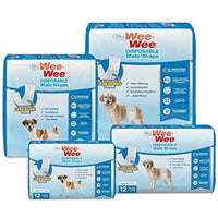 
              Four Paws Wee-Wee Disposable Male Dog Wraps 36 Count X-Small/Small
            