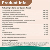 
              NaturVet ArthriSoothe-Gold Level 3, MSM and Glucosamine for Dogs and Cats, Advanced Joint Care Support Supplement with Chondroitin and Omega 3, Clinically Tested, Chewable Tablets, Made in The USA
            