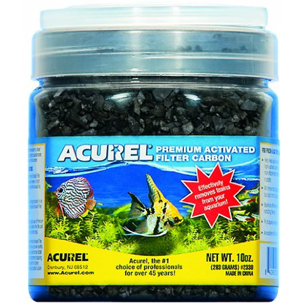 Acurel LLC Premium Activated Filter Carbon Aquarium and Pond Filter Accessory, 10-Ounce