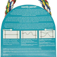 JW Pet Comfy Perch For Birds Flexible Multi-color Rope 14 inch Medium