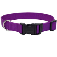Coastal - Adjustable Dog Collar with Plastic Buckle, Purple, 1" x 18" - 26"