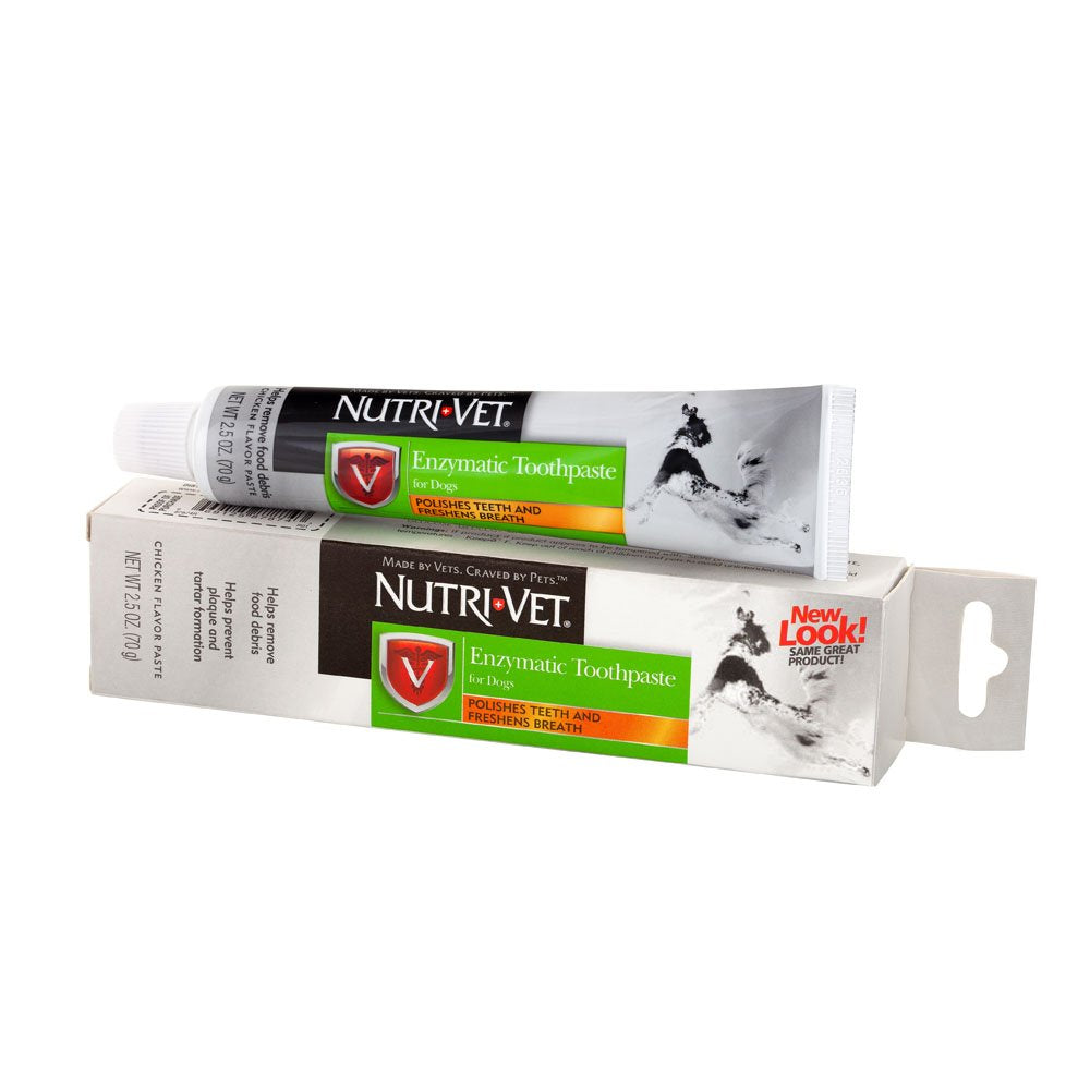 Nutri-Vet Enzymatic Toothpaste for Dogs | Non-Foaming & Quality Design | 2.5 Ounces