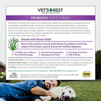 Vet's Best Probiotic Soft Chews Dog Supplements | Supports Dog Digestive Health | Promotes A Healthy Gut | 30 Day Supply