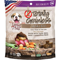 
              Loving Pets Totally Grainless Beef Stew Recipe Sausage Bites For Dogs (1 Pack), 6 Oz
            