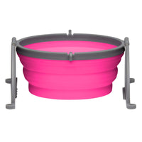 
              Loving Pets Bella Roma Travel Bowl for Dogs, Large, Pink
            