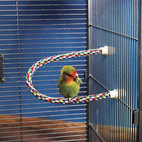 JW Pet Comfy Perch For Birds Flexible Multi-color Rope,Small