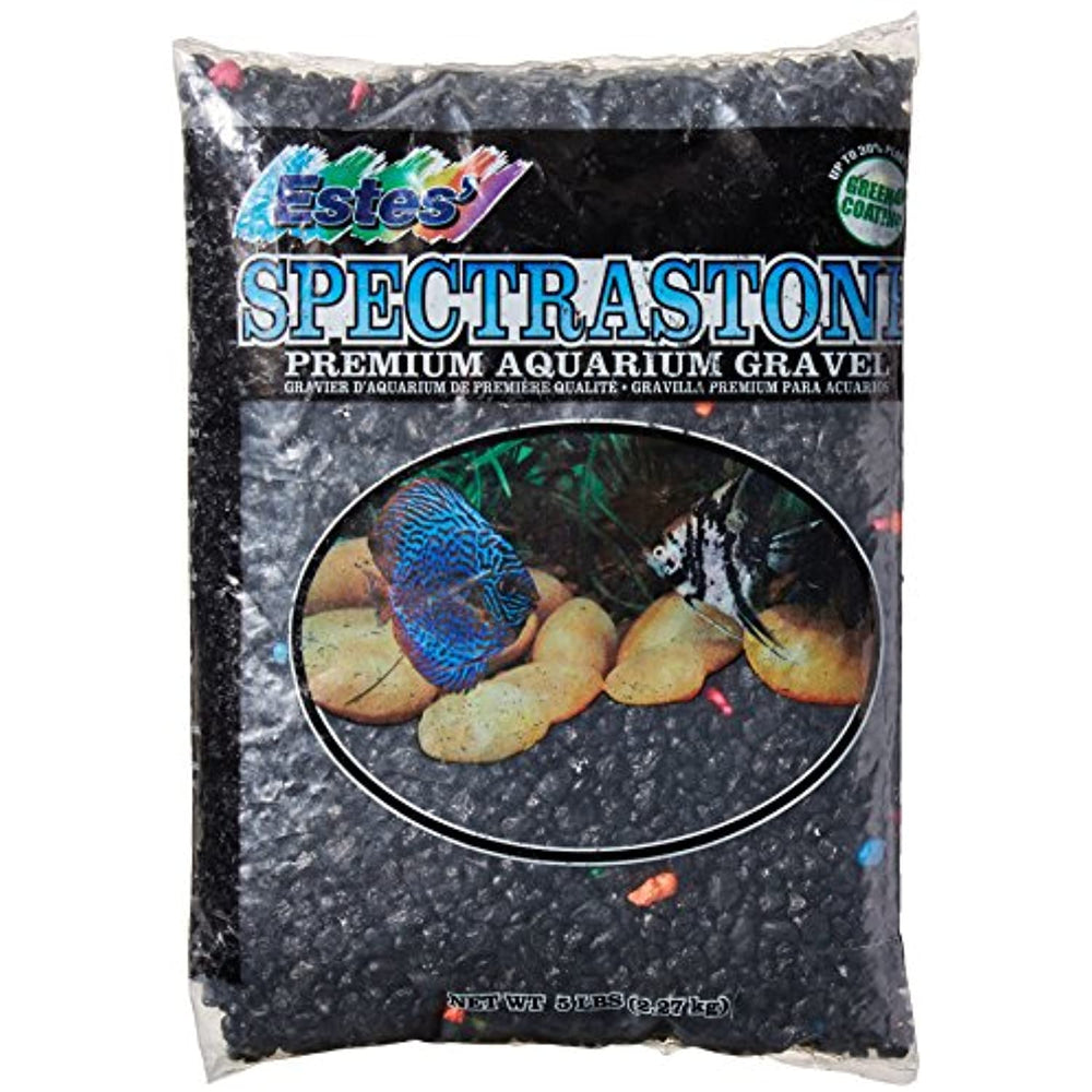 Spectrastone Permaglo Black Lagoon for Freshwater Aquariums, 5-Pound Bag