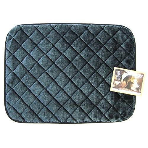 Snoozzy Quilted Kennel Dog Mat Black Small 23