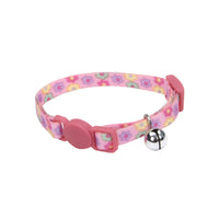Coastal Pet Products Li'l Pals Adjustable Breakaway Kitten Safety Collar with Bell Daisies Multi-color 5/16" x 06"-08"