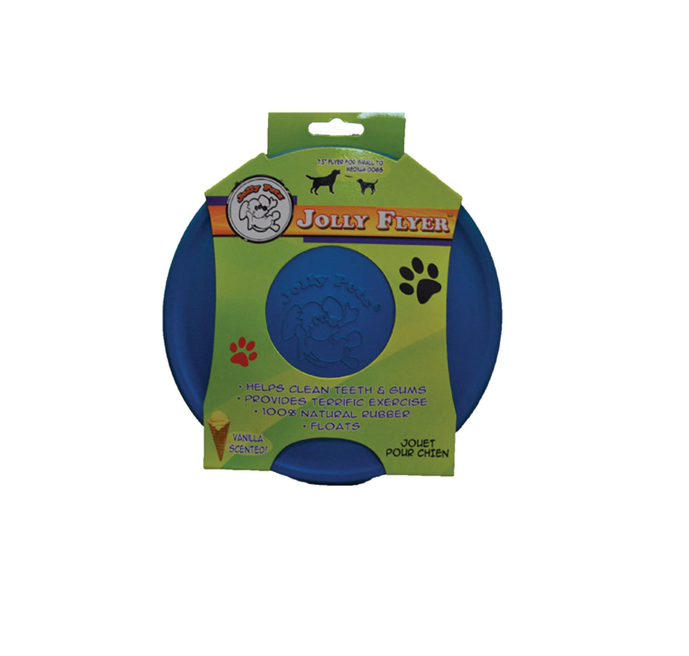 Jolly Pets Flexible, Floating Flyer Dog Toy, Medium/7.5-Inch, Blue, Model Number: 175 BL
