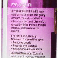 Nutri-Vet Eye Rinse Liquid for Dogs | Gentle Formulat Removes Debris | Helps Reduce Irritation and Prevents Tear Stains | 4oz
