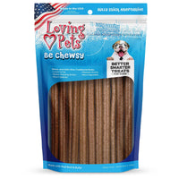 Loving Pets Be Chewsy Dog Treat 20 Pack 10" Bully Stick Alternative Chews, Brown (5907)