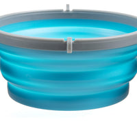 Loving Pets Bella Roma Travel Bowl for Dogs, Small, Blue
