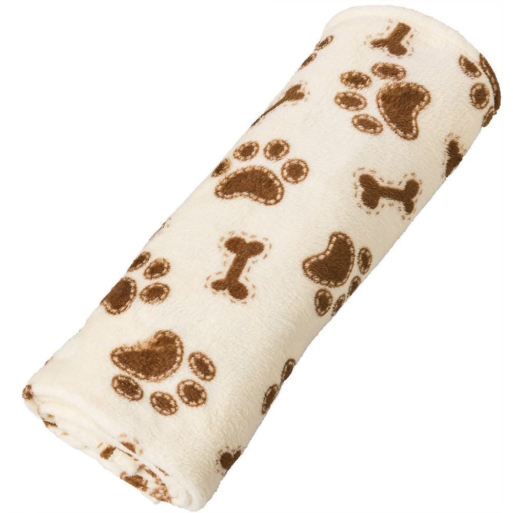 SPOT Ethical Pets Snuggler Bones/Paws Print Blanket