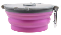 
              Loving Pets Bella Roma Travel Bowl for Dogs, Small, Pink
            