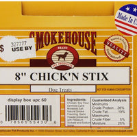 Smokehouse Chicken Stix Dog Treats, 60 Count - 55430