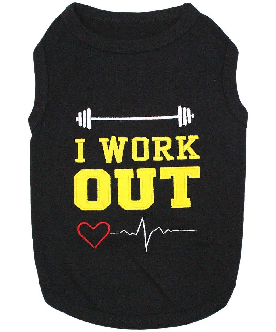 Parisian Pet® - I Work Out Dog T-Shirt
