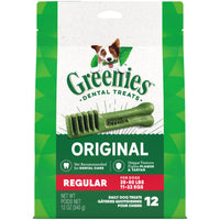 
              GREENIES Original Regular Natural Dental Care Dog Treats, 12 oz. Pack (12 Treats)
            