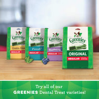 GREENIES Original Regular Natural Dental Care Dog Treats, 6 oz. Pack (6 Treats)