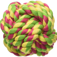 Mammoth Flossy Chews Monkey Fist Ball  Premium Cotton-poly Toy for Dogs Chew Toy & Fetch Toy for Small Dogs - Mini 2.5