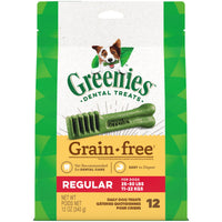 
              GREENIES Grain Free Regular Natural Dental Care Dog Treats, 12 oz. Pack (12 Treats)
            