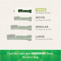 
              GREENIES TEENIE Natural Dog Dental Care Chews Oral Health Dog Treats Fresh Flavor, 12 oz. Pack (43 Treats)
            