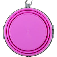 Loving Pets Bella Roma Travel Bowl for Dogs, Large, Pink