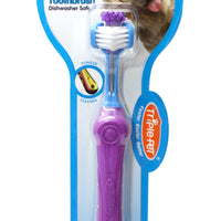 EZ DOG Three Sided Toothbrush for Dogs | Dental Care For Dogs For Fresh Breath | Large Breeds