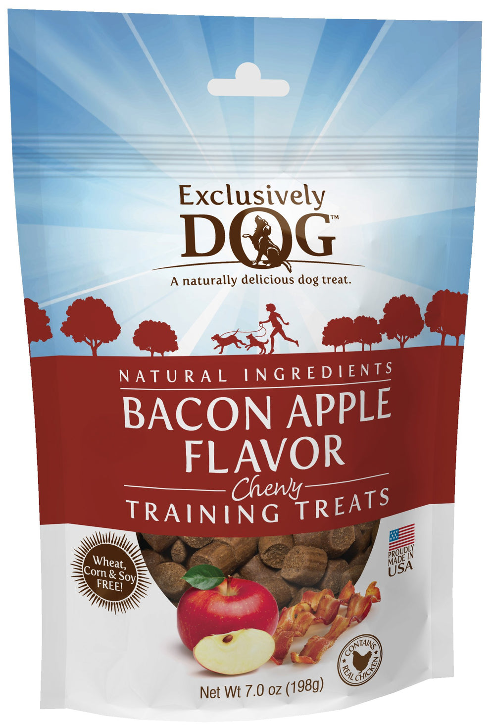Exclusively Dog Training Treats, Bacon Apple Flavor