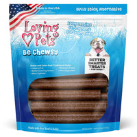 Loving Pets Be Chewsy Dog Treat 30 Pack 6" Bully Stick Alternative Chews, Brown (5906)