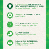 
              GREENIES TEENIE Natural Dog Dental Care Chews Oral Health Dog Treats Blueberry Flavor, 12 oz. Pack (43 Treats)
            