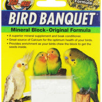 Zoo Med Mineral Block Original Formula Banquet Bird Food, 1-Ounce