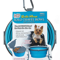 Loving Pets Bella Roma Travel Bowl for Dogs, Small, Blue