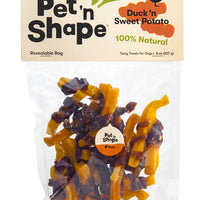 Pet 'n Shape Duck 'n Sweet Potato Natural Dog Treats, Duck, 8 Oz