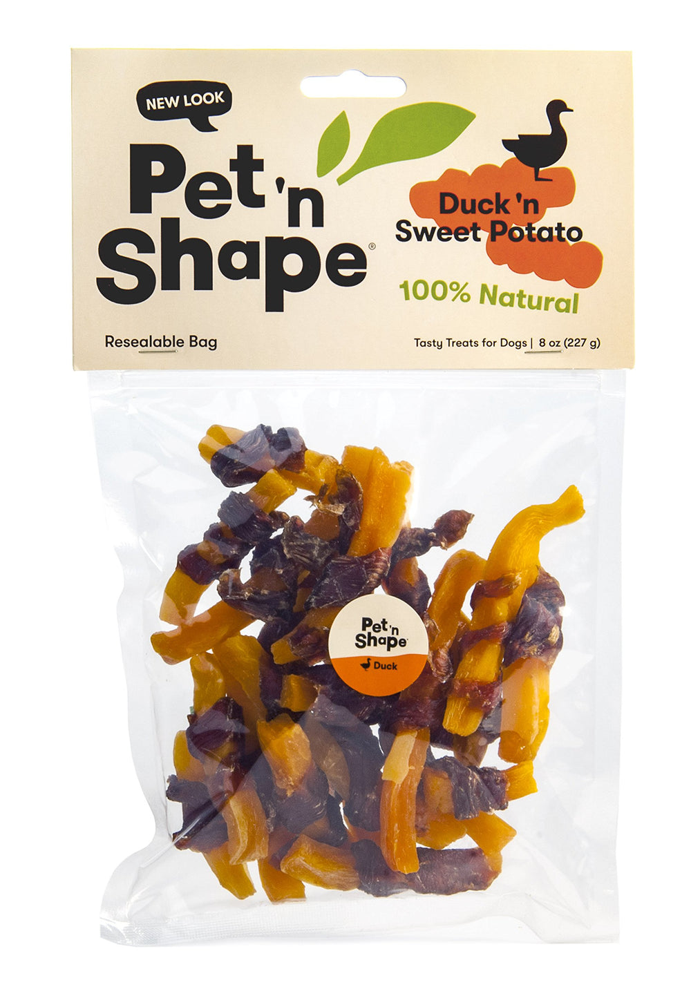Pet 'n Shape Duck 'n Sweet Potato Natural Dog Treats, Duck, 8 Oz