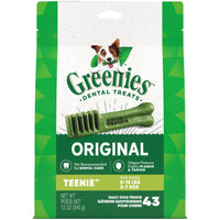 
              GREENIES Original TEENIE Natural Dental Care Dog Treats, 12 oz. Pack (43 Treats)
            