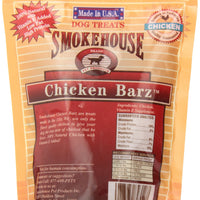 Smokehouse 100-Percent Natural Chicken Barz Dog Treats, 4 Ounce