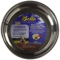 Loving Pets Metallic Bella Bowl, Small, Grape