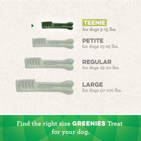 GREENIES Original TEENIE Natural Dental Care Dog Treats, 12 oz. Pack (43 Treats)